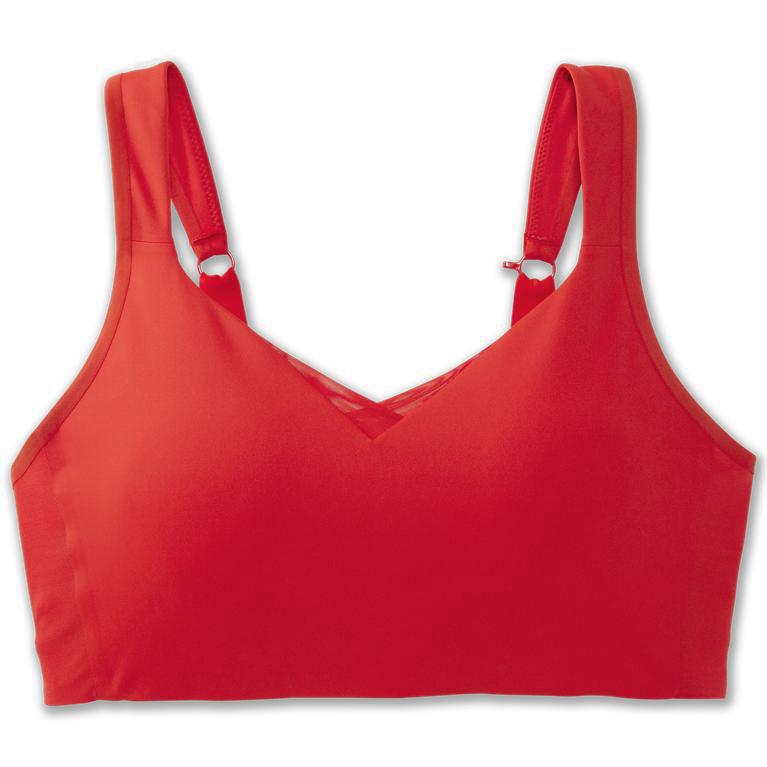 Brooks Drive Convertible Sport Beha voor Dames Rood (LKJBM-0591)